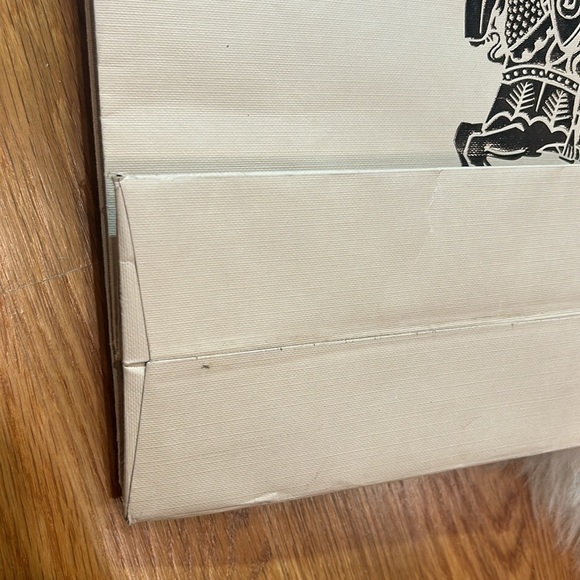 BURBERRY Shopping bag reusable metallic Silver Prorsum light cream shoe - Picture 8 of 10